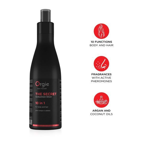 Лосьйон з феромонами для тіла та волосся Orgie &ndash; The Secret Seduction Elixir 10 in 1 (200 мл), для неї SX1557 фото