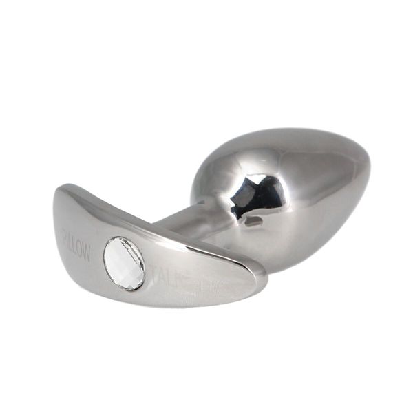 Анальна пробка Pillow Talk Sneaky Luxurious Stainless Steel Anal Plug із кристалом Swarovski SO7753 фото