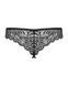 Мереживні танга з доступом Obsessive Contica crothchles thong S/M, чорні SO7256 фото 6