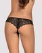 Мереживні танга з доступом Obsessive Contica crothchles thong S/M, чорні SO7256 фото 2
