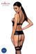 Корсет з відкритими грудьми Passion JANNIES CORSET L/XL black, стрінги в наборі SO8445 фото 2