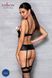 Корсет з відкритими грудьми Passion JANNIES CORSET L/XL black, стрінги в наборі SO8445 фото 6