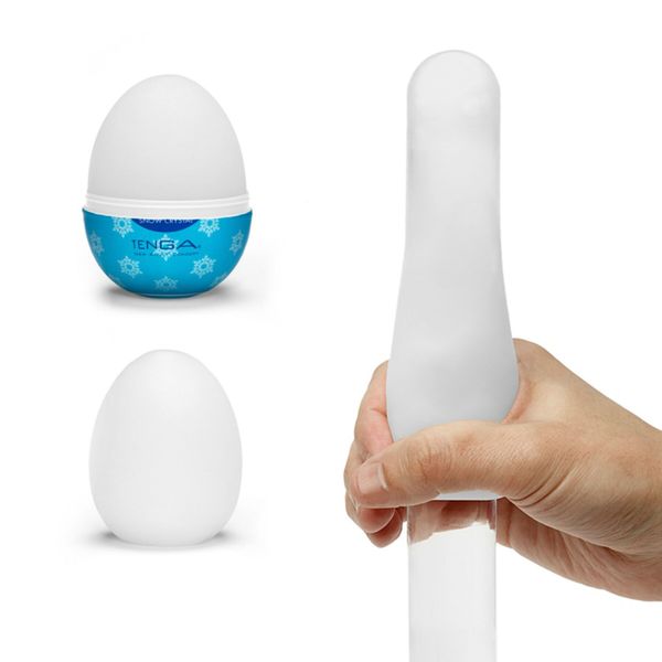 Мастурбатор-яйце Tenga Egg Snow Crystal з охолоджувальним лубрикантом SO8063 фото