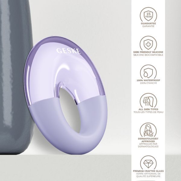Масажер для очей GESKE Cool&Warm Eye Massager 7в1 purple HB0314 фото