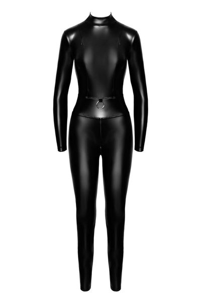 Комбінезон Noir Handmade F319 Caged wetlook catsuit with zippers and ring - M SX0346 фото