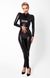 Комбінезон Noir Handmade F319 Caged wetlook catsuit with zippers and ring - M SX0346 фото 2