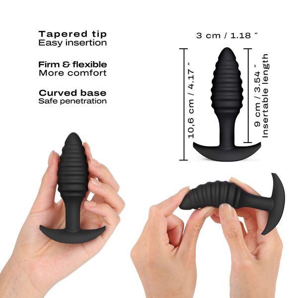 Анальна пробка Dorcel SPIRAL PLUG, діаметр 3 см, силікон SO8289 фото