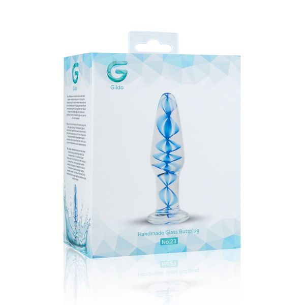 Скляна анальна пробка з внутрішньою спіраллю Gildo Glass Buttplug No. 23 SO4417 фото