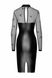 Сукня Noir Handmade F310 Sublime wetlook and flocked mesh midi dress - M SX0298 фото 5