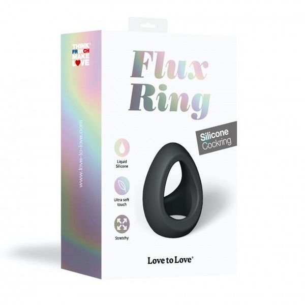 Ерекційне кільце подвійне Love To Love FLUX RING - BLACK ONYX SO5087 фото