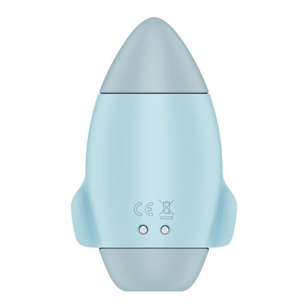 Вакуумний стимулятор з вібрацією Satisfyer Mission Control Blue, 2 незалежні мотори SO8969 фото