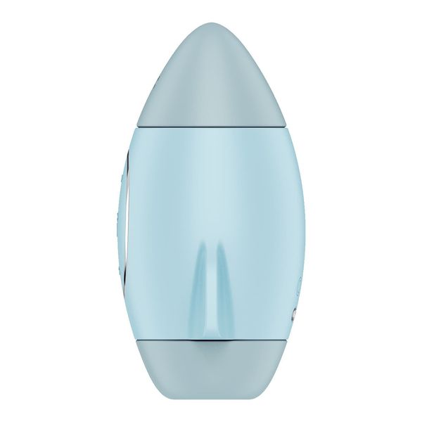 Вакуумний стимулятор з вібрацією Satisfyer Mission Control Blue, 2 незалежні мотори SO8969 фото