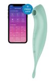 Смарт-вібратор для клітора з вакуумною стимуляцією Satisfyer Twirling Pro+ Mint SO6716 фото