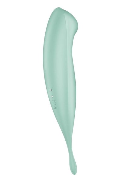 Смарт-вібратор для клітора з вакуумною стимуляцією Satisfyer Twirling Pro+ Mint SO6716 фото