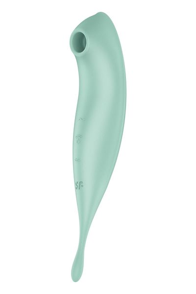 Смарт-вібратор для клітора з вакуумною стимуляцією Satisfyer Twirling Pro+ Mint SO6716 фото