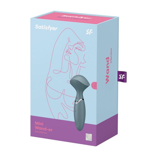 Вібромасажер Satisfyer Mini Wand-er Grey SO7793 фото