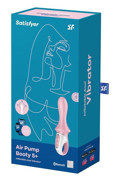 Анальний смарт-вібратор Satisfyer Air Pump Booty 5+, надувається SO6717 фото