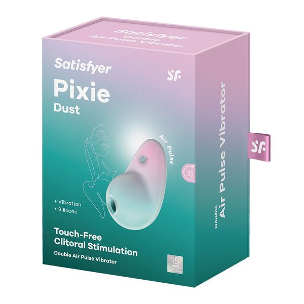 Вакуумний стимулятор з вібрацією Satisfyer Pixie Dust Mint/Pink SO8971 фото