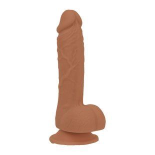 Фалоімітатор ADDICTION Steven 7.5" Silicone Dong Caramel, віброкуля в подарунок SX3155 фото