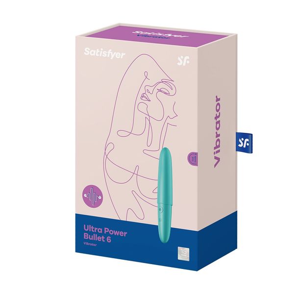 Мінівібратор Satisfyer Ultra Power Bullet 6 Turquoise SO5434 фото