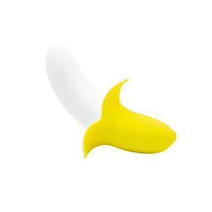 Вібратор-банан Banana Bliss Mini Silicone Vibrator, вагінально-кліторальна стимуляція, 10 режимів SX2601 фото