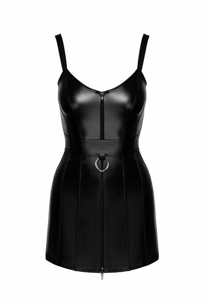 Сукня Noir Handmade F320 Starlet wetlook minidress with ring belt - M SX0352 фото