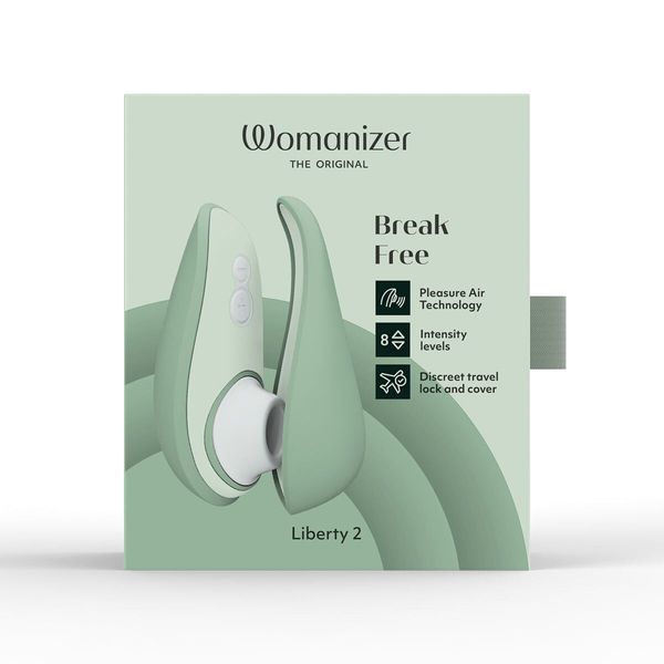 Вакуумний кліторальний стимулятор Womanizer Liberty 2 Sage SX0520 фото