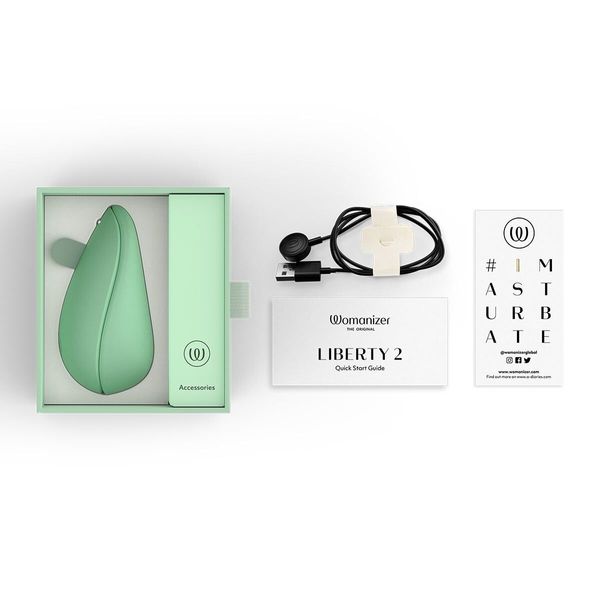 Вакуумний кліторальний стимулятор Womanizer Liberty 2 Sage SX0520 фото