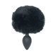 Анальна пробка з хвостом Punishment - Bunny Tail Silicone Anal Plug - Black SX2235 фото 1