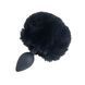 Анальна пробка з хвостом Punishment - Bunny Tail Silicone Anal Plug - Black SX2235 фото 2