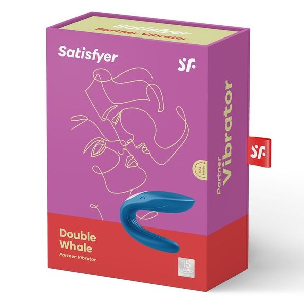 Вібратор для пар Satisfyer Double Whale з двома моторчиками SO1643 фото