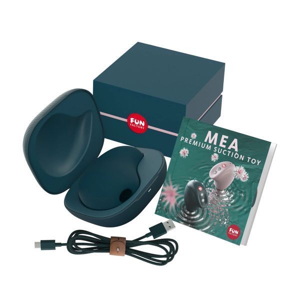 Вакуумний стимулятор Fun Factory MEA velvet green, унікальні режими, функція посторгазм SX0915 фото