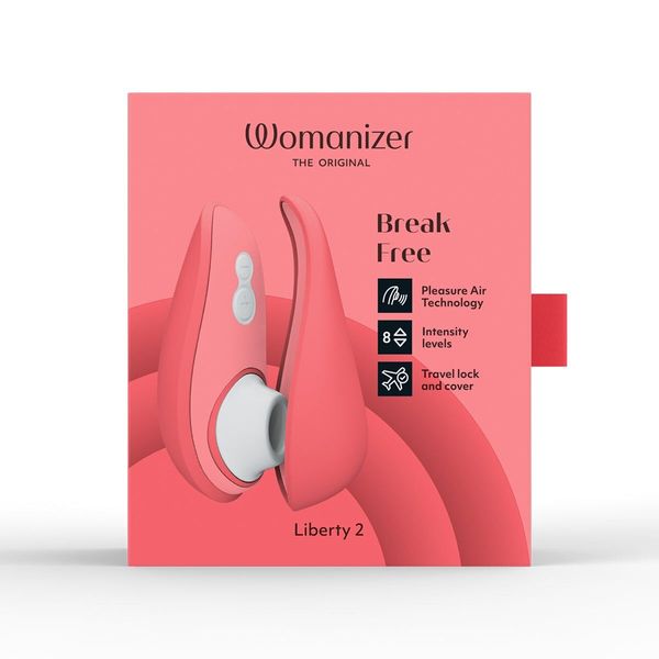 Вакуумний кліторальний стимулятор Womanizer Liberty 2 Vibrant Rose SX0522 фото