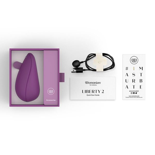 Вакуумний кліторальний стимулятор Womanizer Liberty 2 Purple SX0523 фото