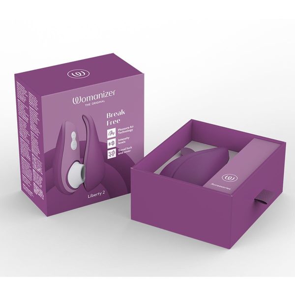 Вакуумний кліторальний стимулятор Womanizer Liberty 2 Purple SX0523 фото