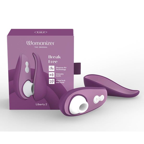 Вакуумний кліторальний стимулятор Womanizer Liberty 2 Purple SX0523 фото