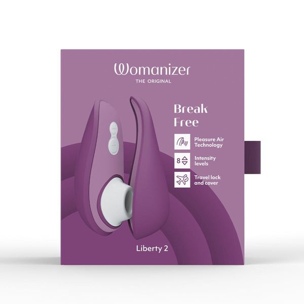 Вакуумний кліторальний стимулятор Womanizer Liberty 2 Purple SX0523 фото