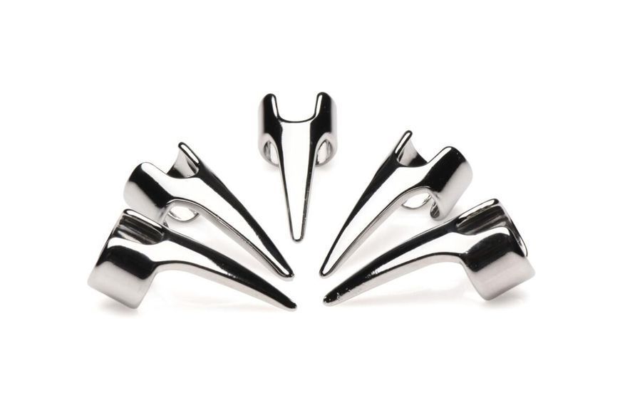 Набір кілець з кігтями Master Series Five-Piece Sensation Claw Rings - Silver SX1191 фото