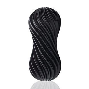 Мастурбатор Tenga Flex Rocky Black зі змінною інтенсивністю, можна скручувати SO1646 фото