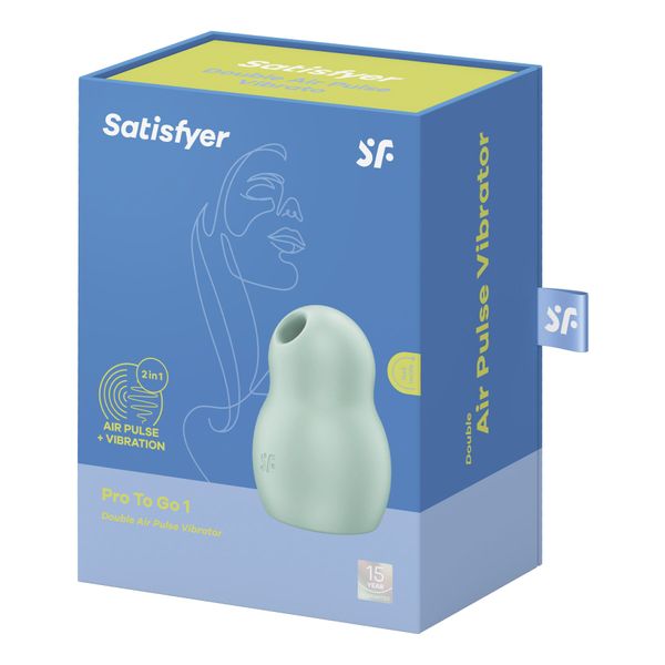 Вакуумний стимулятор з вібрацією Satisfyer Pro To Go 1 Mint SO7799 фото