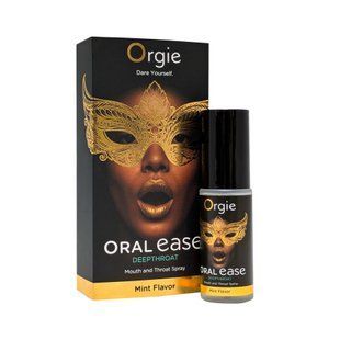 Спрей для глибокого мінету Orgie &ndash; Oral Ease Deepthroat (15 мл), м&rsquo;ятний, без анестетиків SX2737 фото
