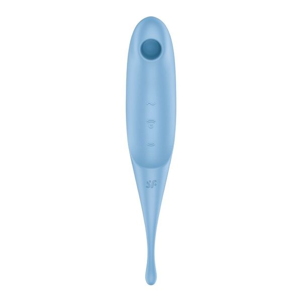 Вібратор для клітора з вакуумною стимуляцією Satisfyer Twirling Pro Blue SO7801 фото