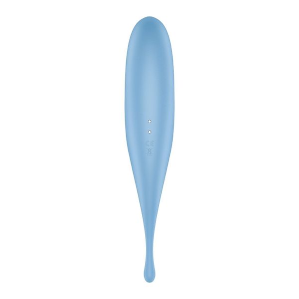 Вібратор для клітора з вакуумною стимуляцією Satisfyer Twirling Pro Blue SO7801 фото