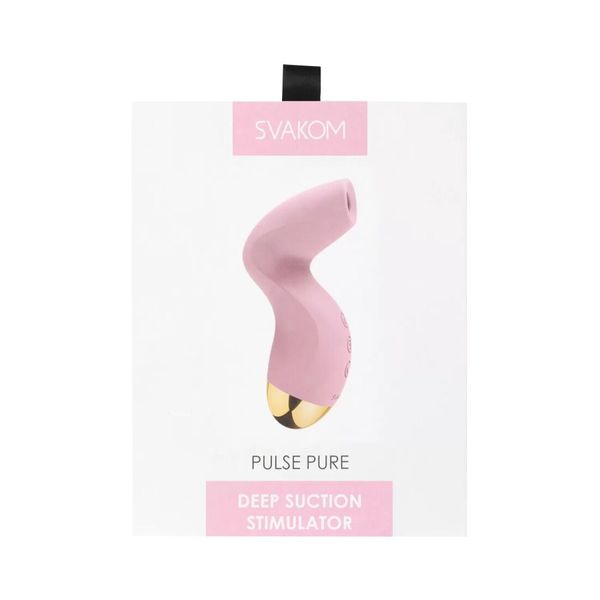 Вакуумний кліторальний стимулятор Svakom Pulse Pure Pale Pink, 5 режимів, 5 інтенсивностей у кожному SO6993 фото