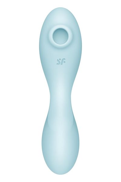 Вакуумний смарт-стимулятор із вібрацією Satisfyer Curvy Trinity 5 (Blue), керування зі смартфона SO6726 фото