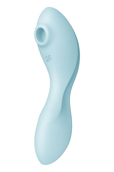 Вакуумний смарт-стимулятор із вібрацією Satisfyer Curvy Trinity 5 (Blue), керування зі смартфона SO6726 фото