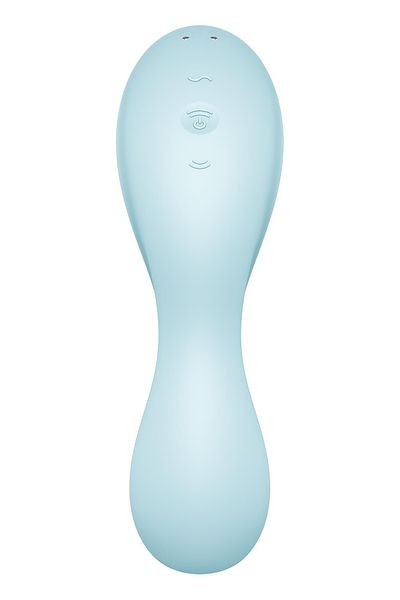 Вакуумний смарт-стимулятор із вібрацією Satisfyer Curvy Trinity 5 (Blue), керування зі смартфона SO6726 фото