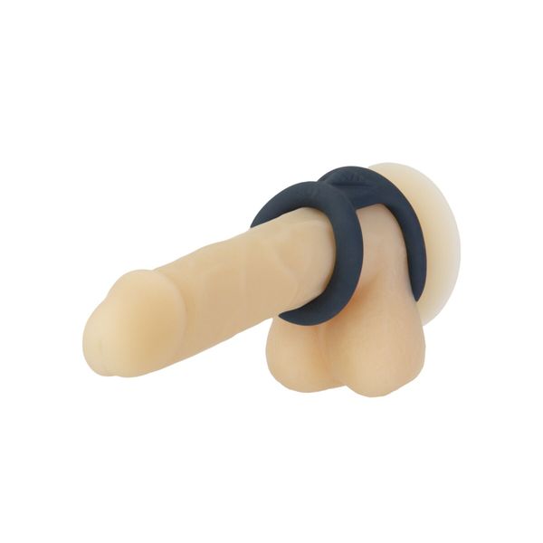 Подвійне ерекційне кільце LUX Active – Tug – Versatile Silicone Cock Ring SO5574 фото