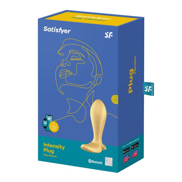 Анальна смарт-пробка з вібрацією Satisfyer Intensity Plug Gold SO8627 фото