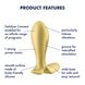 Анальна смарт-пробка з вібрацією Satisfyer Intensity Plug Gold SO8627 фото 6